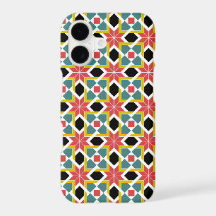 Motif médiéval rouge vert noir Croix de paille