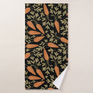Motif mignon à main de carottes