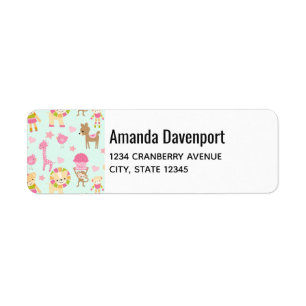 Motif mignon avec Animaux et Jouets heureux