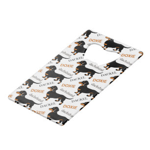 Motif mignon de chien de Doxie de teckel