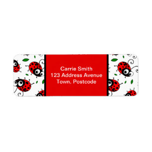 Motif mignon de coccinelle