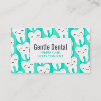 Motif mignon de dent - cartes de visite faits sur