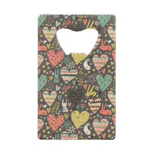 Motif mignon de lapins d'amour avec des coeurs