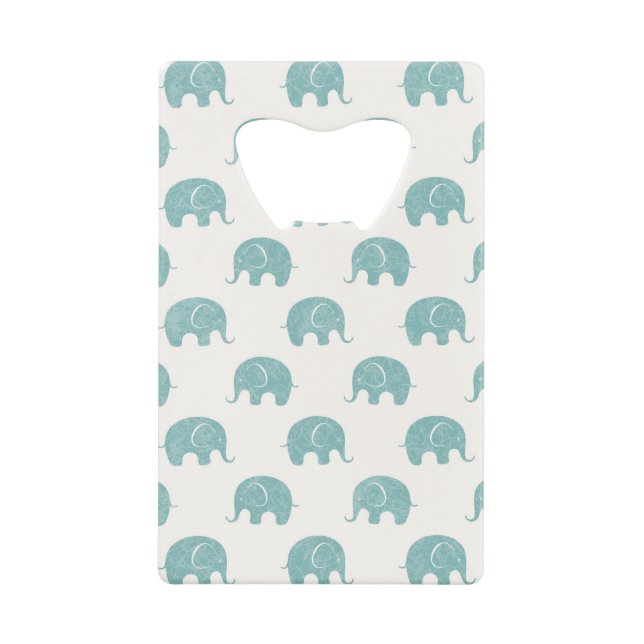 Motif mignon turquoise d'éléphant (Devant)