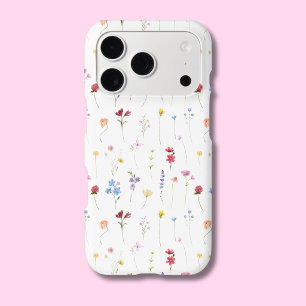 Motif minimaliste de fleurs sauvages aquarelle Cot