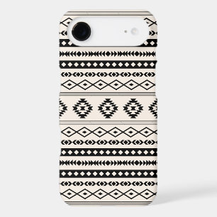 Motif mixte aztéque noir sur fond crème