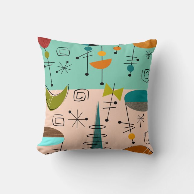 Motif moderne ab d'ovales de coussin de la moitié (Recto)