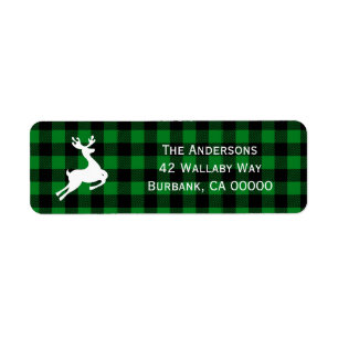Motif moderne Black and Green Buffalo Check