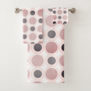 Motif moderne du milieu du siècle gris rose pâle