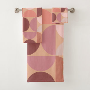 Motif moderne du milieu du siècle Peach Fuzz