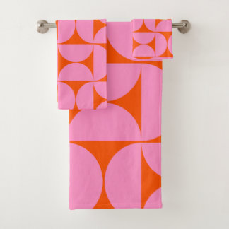 Motif Moderne Du Milieu Du Siècle Préppant Rose Et