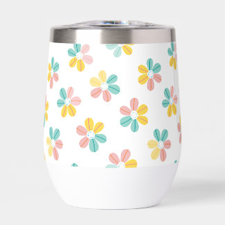 MOTIF MODERNE joli marguerite fleurs pastel