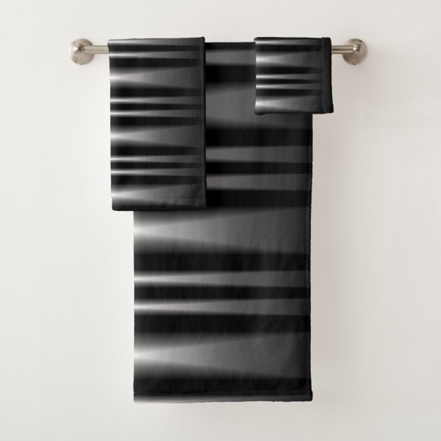 Motif moderne moderne classique noir et blanc (En situation)