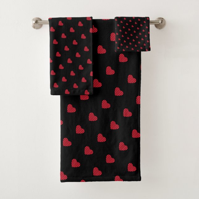 Motif moderne Urban Red Hearts (En situation)