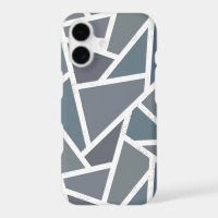 Motif mosaïque bleu-gris