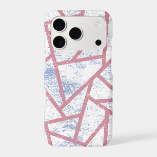 Motif mosaïque rose et bleu