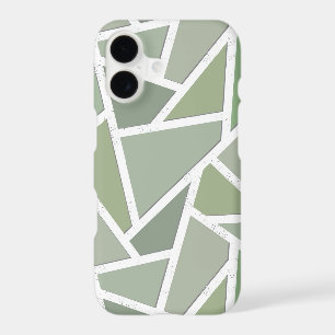Motif mosaïque vert olive