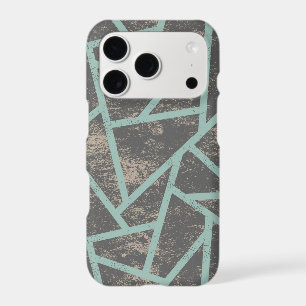 Motif mosaïque vert pâle et gris