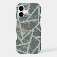 Motif mosaïque vert pâle et gris