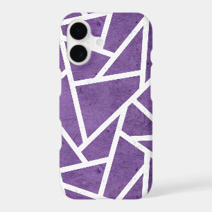 Motif mosaïque violet et blanc