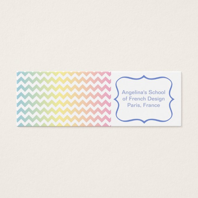 Motif Multi Pastel Chevron (Devant)