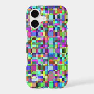 Motif multicolore de formes de carrés abstraits