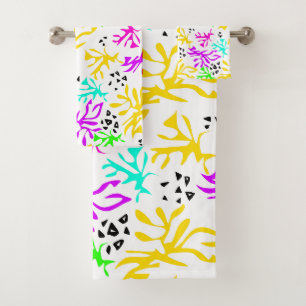Motif néon multicolore abstrait