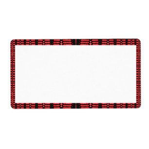 motif noir rouge