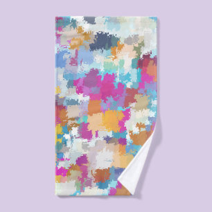 Motif numérique Camo bleu jaune rose