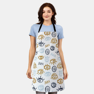 Motif oculaire monogramme | Ajouter un tablier de 