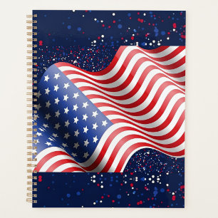 Motif ondulé du drapeau des États-Unis
