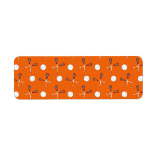 Motif orange de lacrosse
