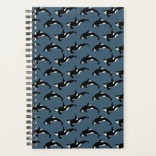 Motif Orca : Bleu Foncé