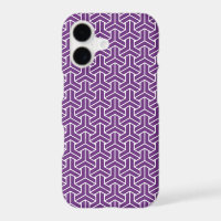 Motif oriental violet blanc Japon Bishamon