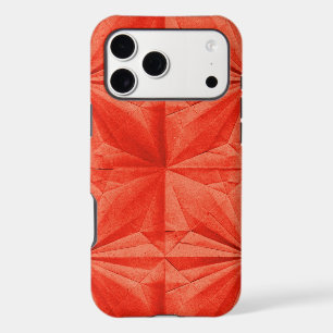 Motif origami en papier orange gras