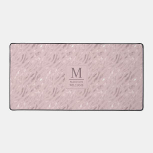 Motif Pailleté Rose Pâle Douceur Personnalisé Or