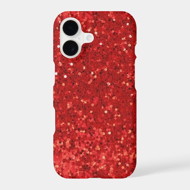 Motif pailleté rouge scintillant (Verso)
