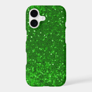 Motif pailleté scintillant vert glamour