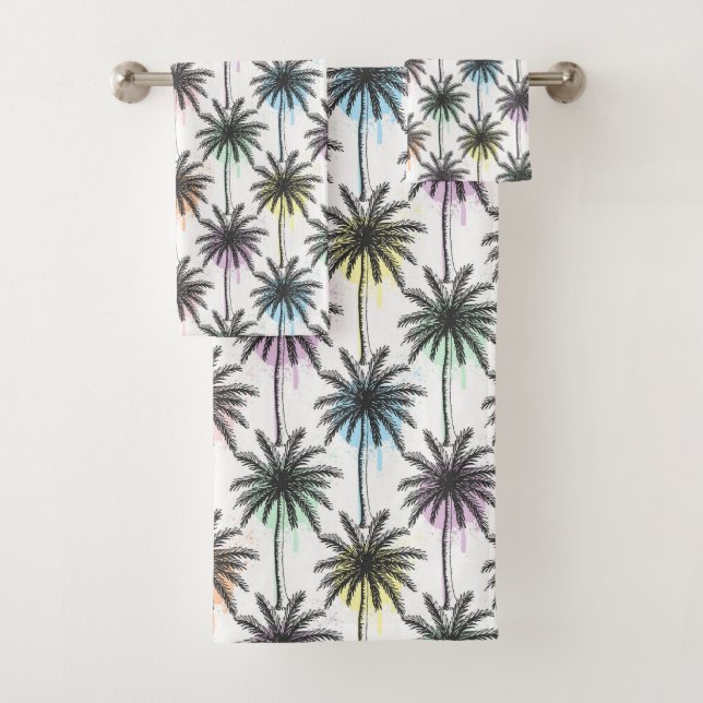 Motif Paint Drop Palm Tree (En situation)