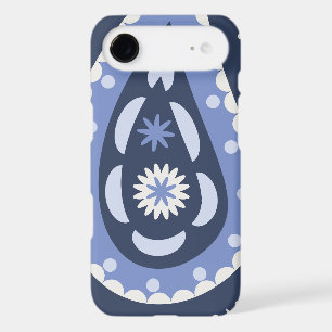 Motif Paisley Bleu