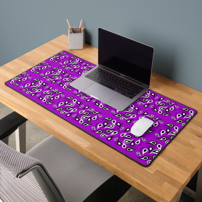 Motif Paisley sur violet (Bureau 2)