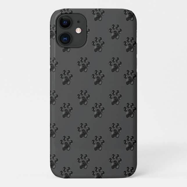Motif pâle gris mignon Coque coque iphone (Dos)