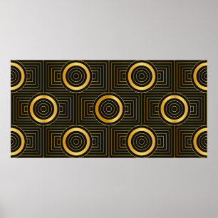 Motif papier peint vintage Art Déco