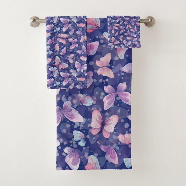 Motif papillon de toilette no 1 (En situation)