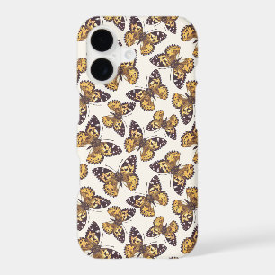Motif papillon lady peinte