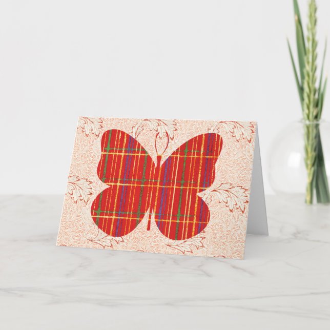 Motif papillon sur carte de note d'art Motif 3 (Devant)