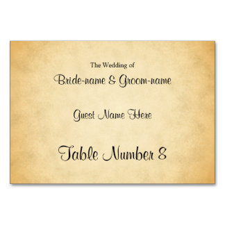 Motif Parchemin Design Mariage Cartes de Place