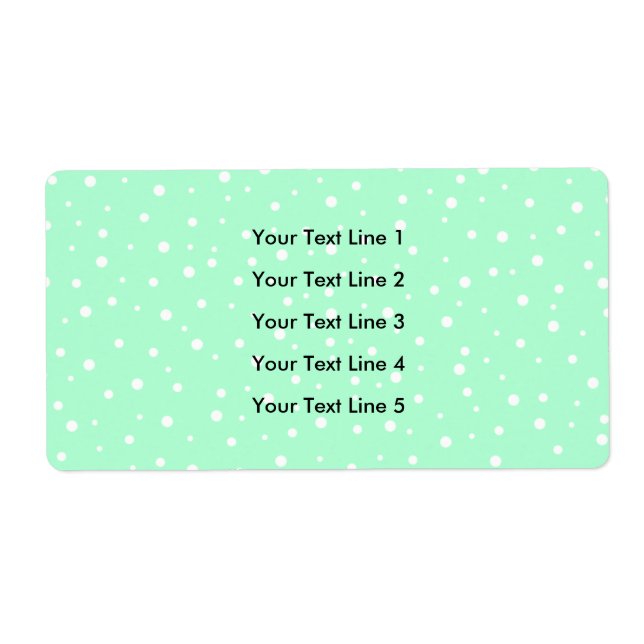 Motif Pastel Mint Green avec points blancs (Devant)