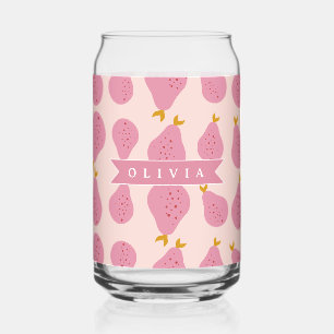 Motif personnalisé de poire rose joli fruit fémini