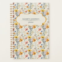 Motif personnalisé Fleurs de prairie Gouache